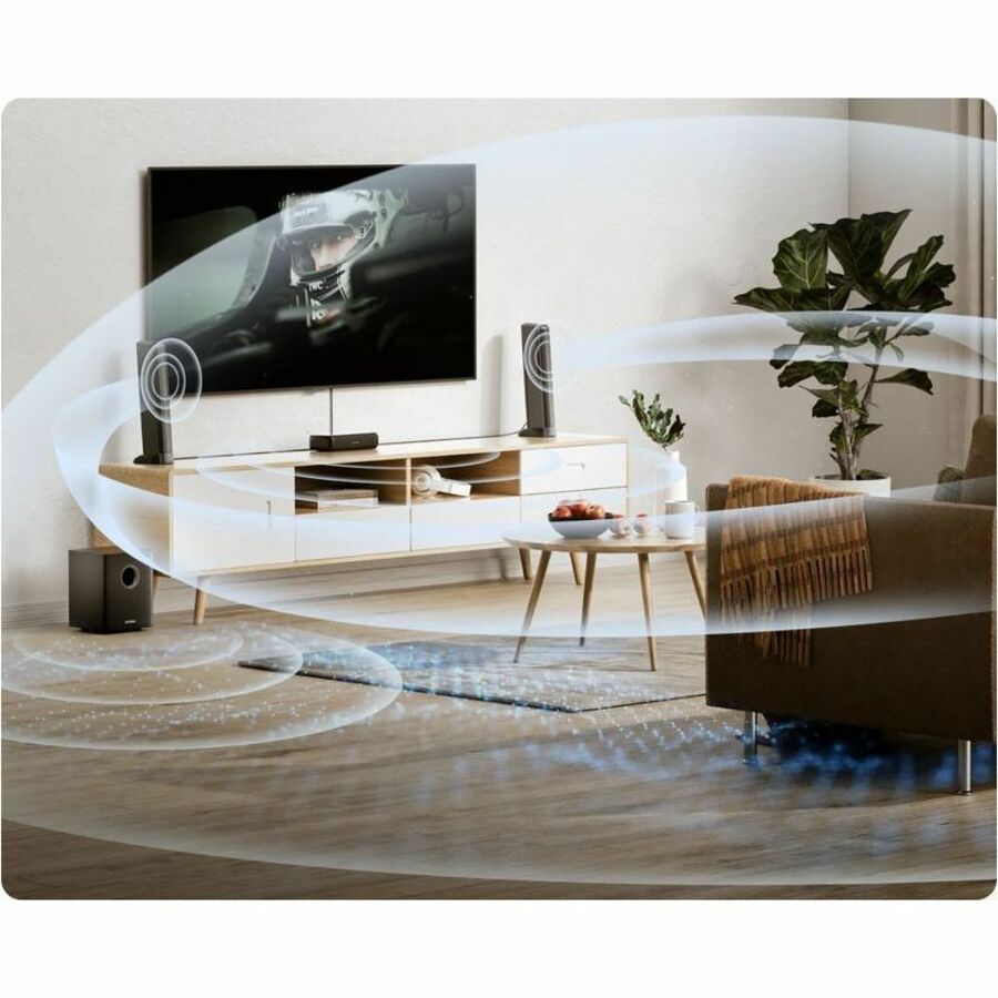 ULTIMEA Apollo U3720 5.1 Bluetooth Sound Bar Speaker - 320 W RMS - Black