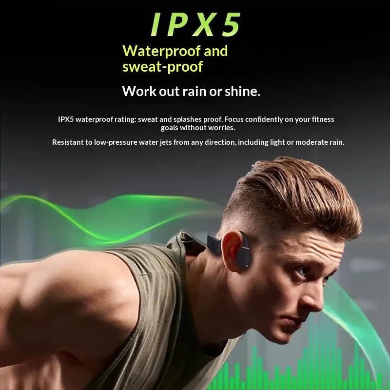 Creative Outlier Free Waterproof Bone Conduction Earphones, Low-Latency Wireless Sports Bluetooth 5.3 Ear-Hook for Running