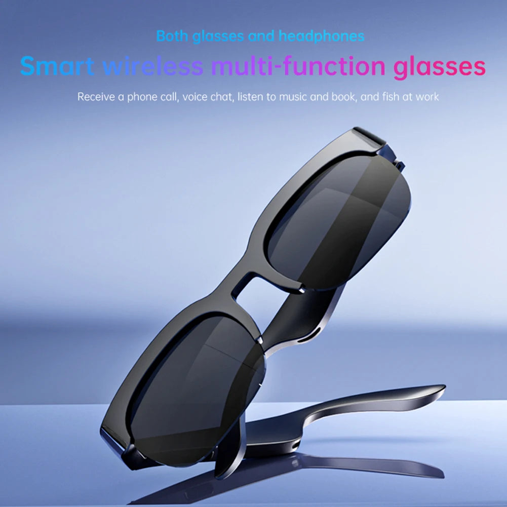 Smart Glasses with AI Translator Hands-Free Music & Calls Audio Glasses UV Protection Outdoor Sports Headphones for Men Women