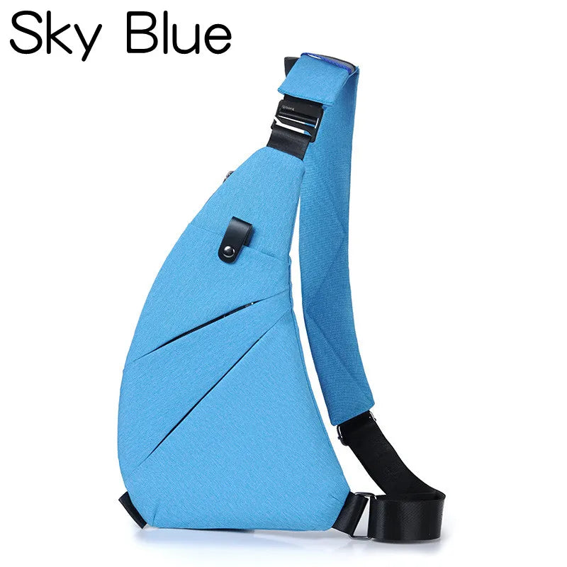 8 Colors Men's Ultra Thin Anti-Theft Small Chest Bag Cross Body Bags Male One Shoulder Sling Bag for Travel Women Boy Sports Bag