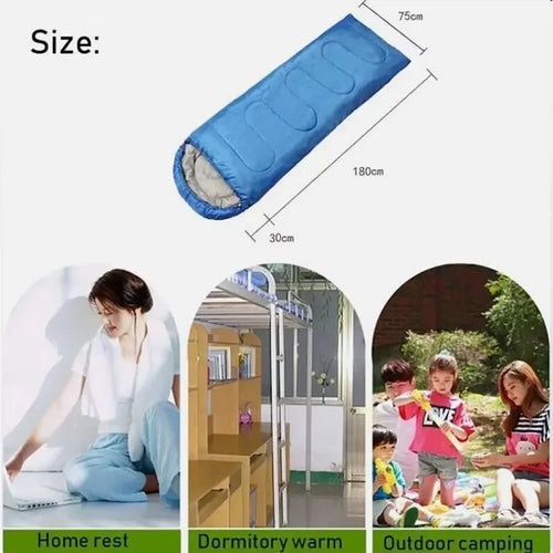 1/2PCS Emergency Sleeping Bag Camping Envelope Hooded Sleeping Bags Outdoor Keep Warm Waterproof Travel Gear Rest Cover