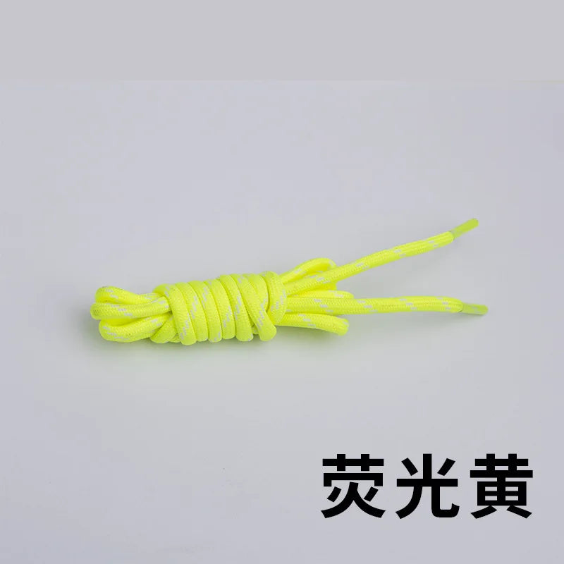 Round Jump-Point Pattern Shoelaces Universal Fit for Basketball Shoes Dad Sneakers Yeezy Casual Shoes Air Cushion Sports Laces