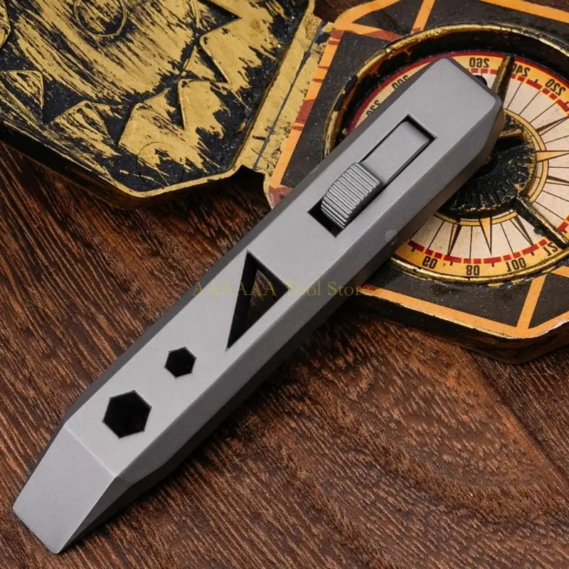 A2BE Metal Crowbars Multi Tool Bottle Opener Screwdriver Gear Multifunction Keychain Wrench Camping Survival Bottle Opener