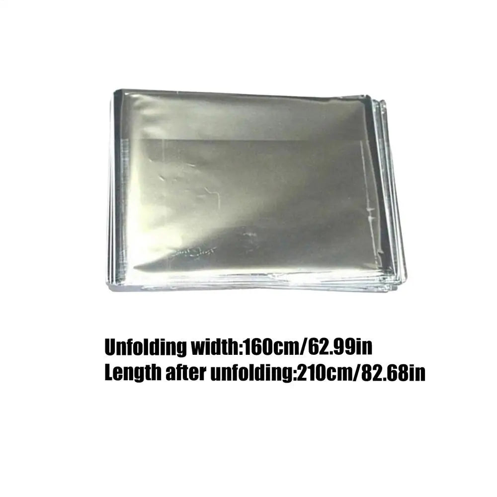 1PC Emergency Blanket Windproof Waterproof Foil Thermal Survival Gear First Aid Military Rescue Kit for Camping Outdoor