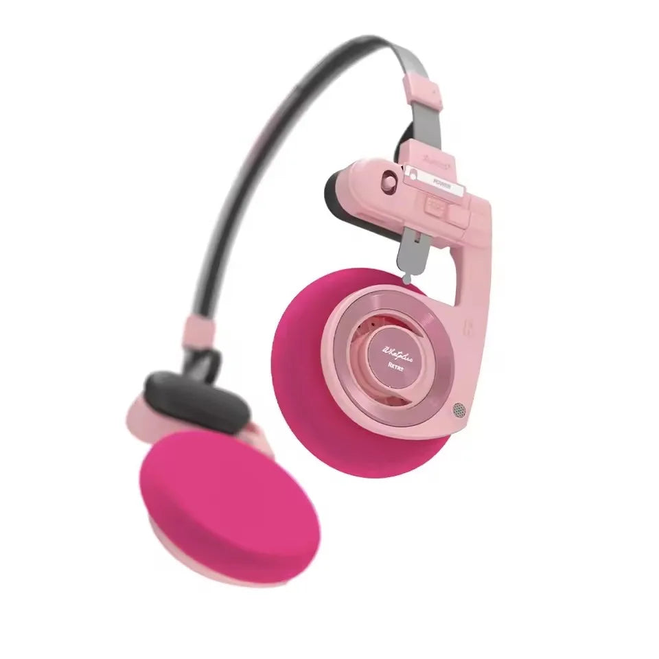 2026 WhatPlus RETRO R3 Bluetooth Earphones Headworn Wireless Portable Small Classic Fashion Headset 40mm Dynamic-unit Headphones