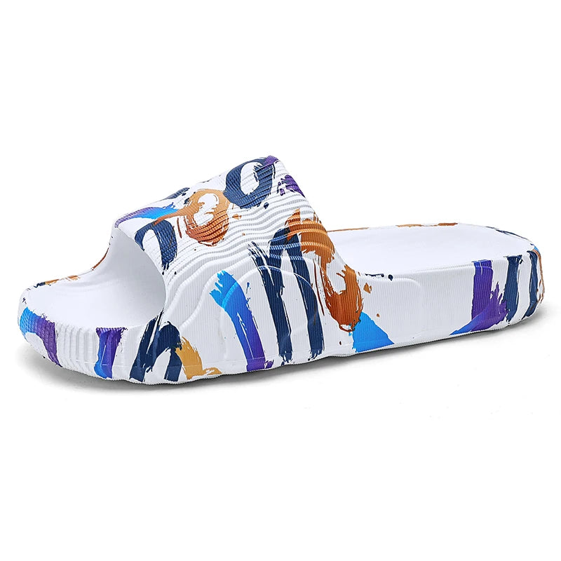 New men's sandals fashion platform casual slippers men EVA light wading beach shoes women's shoes yeezy slides sleepers men