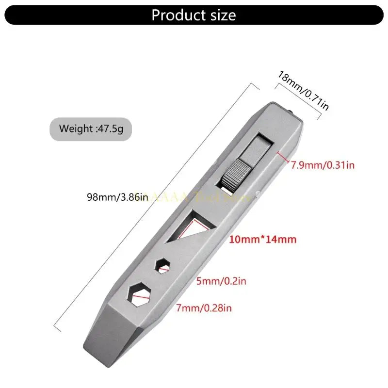 A2BE Metal Crowbars Multi Tool Bottle Opener Screwdriver Gear Multifunction Keychain Wrench Camping Survival Bottle Opener