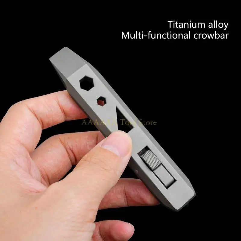 A2BE Metal Crowbars Multi Tool Bottle Opener Screwdriver Gear Multifunction Keychain Wrench Camping Survival Bottle Opener