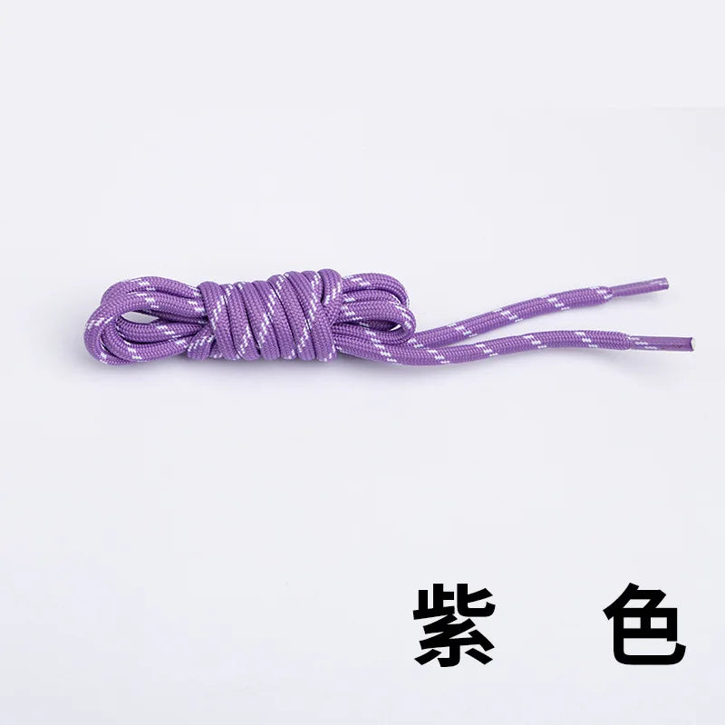 Round Jump-Point Pattern Shoelaces Universal Fit for Basketball Shoes Dad Sneakers Yeezy Casual Shoes Air Cushion Sports Laces