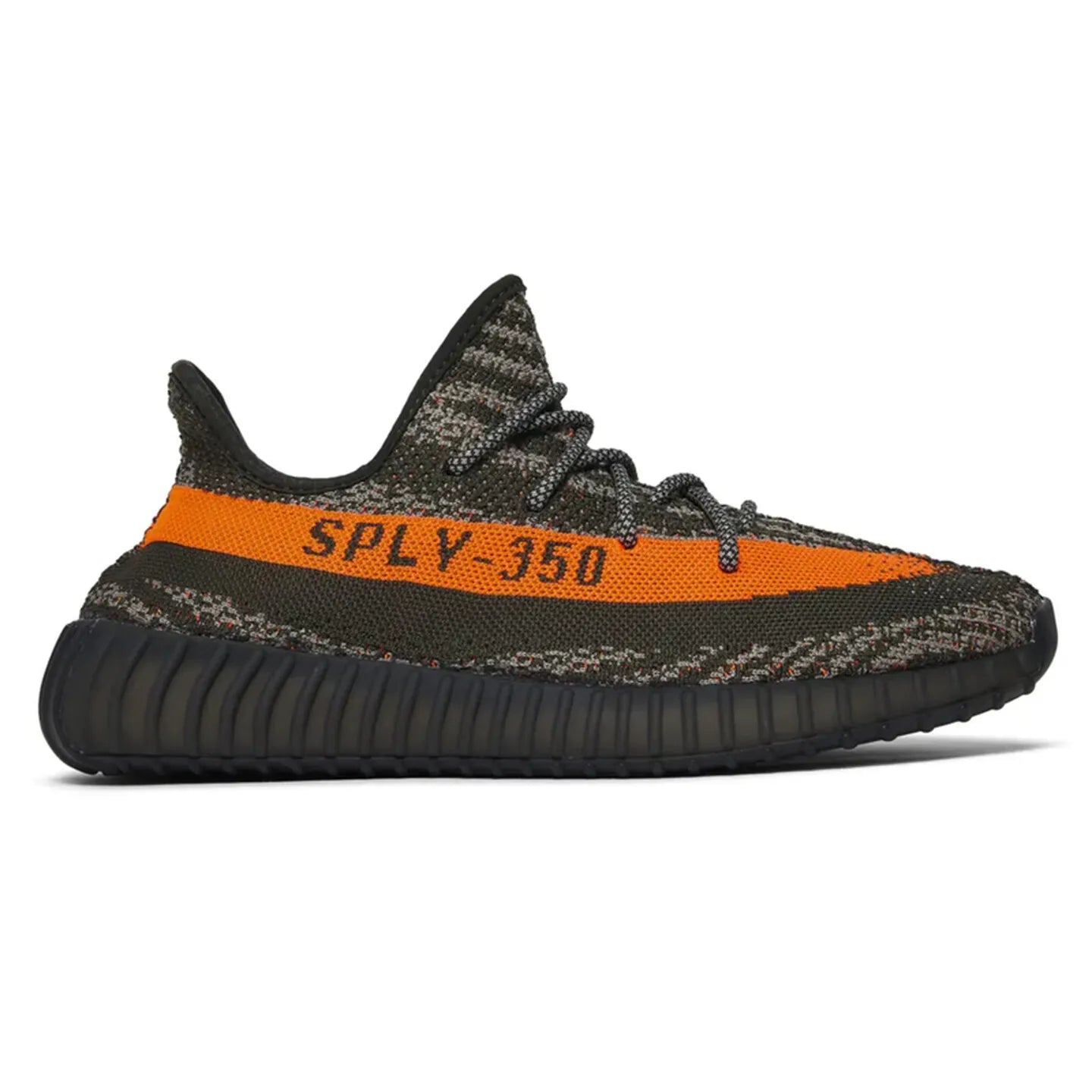 adidas Originals Yeezy Boost 350 V2 Grey Orange Unisex Low-Top Cushioned Running Shoes HQ7045