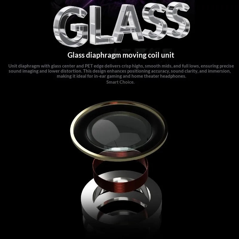 Xue Tao HIFI Earphones 10mm Single Dynamic Driver Glass Diaphragm Unit Gaming In-Ear Monitor Headphones Gifts