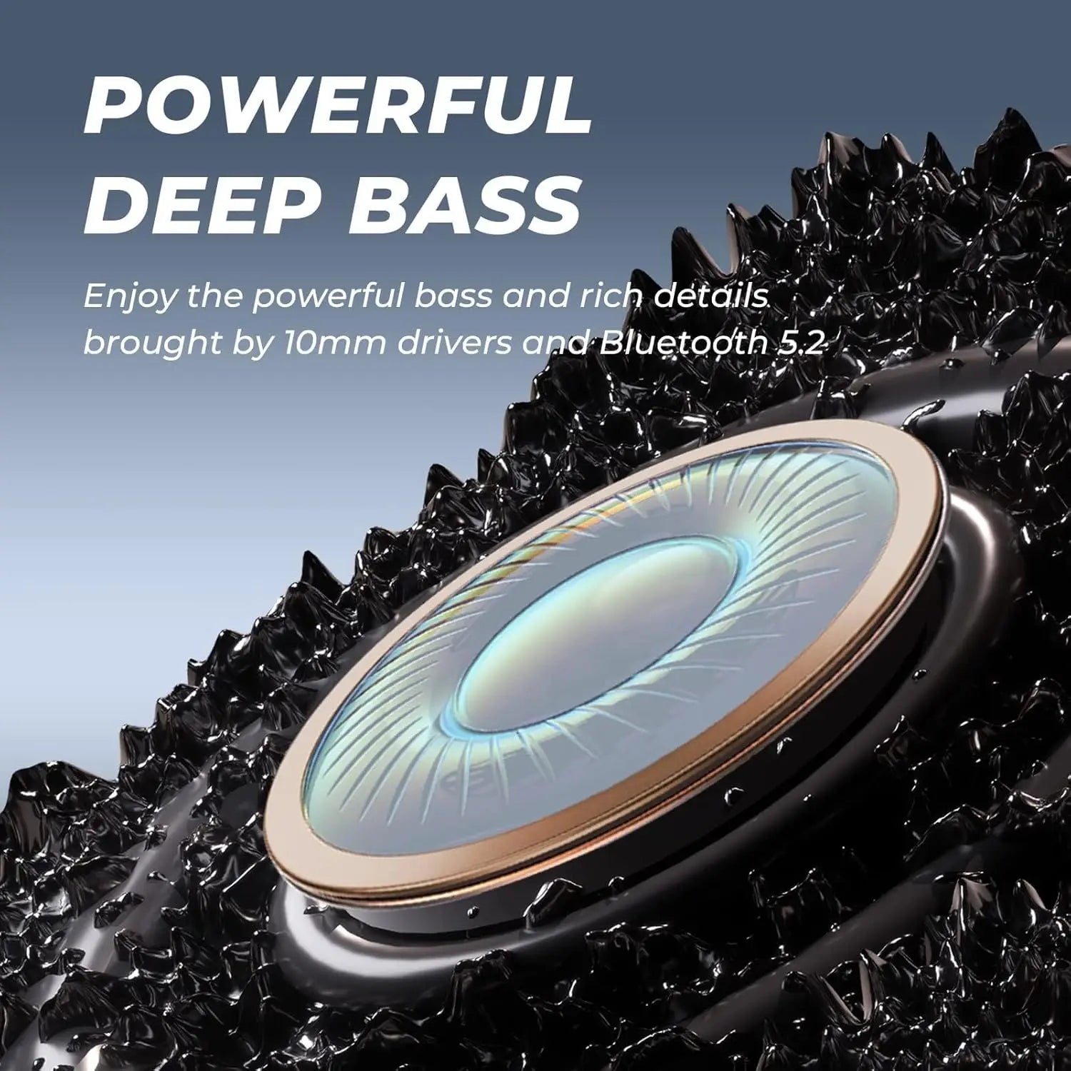 Wireless Bluetooth 5.2 Neckband Earbuds, IPX7 Waterproof, Deep Bass, 20H Playtime, Ultra-Lightweight Comfort (Black)