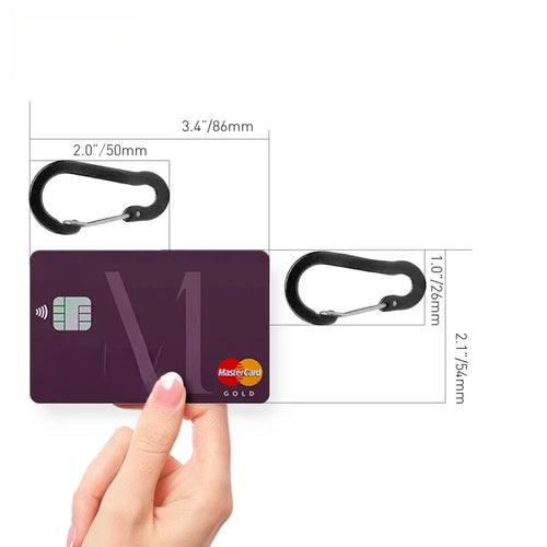 10PCS Aluminum D Ring Carabiner Clip Keychain Mini Hook for Camping Hiking Fishing EDC Gear