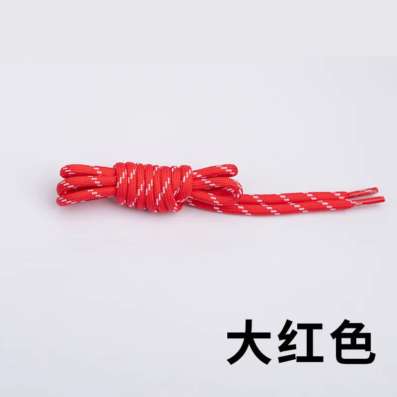 Round Jump-Point Pattern Shoelaces Universal Fit for Basketball Shoes Dad Sneakers Yeezy Casual Shoes Air Cushion Sports Laces