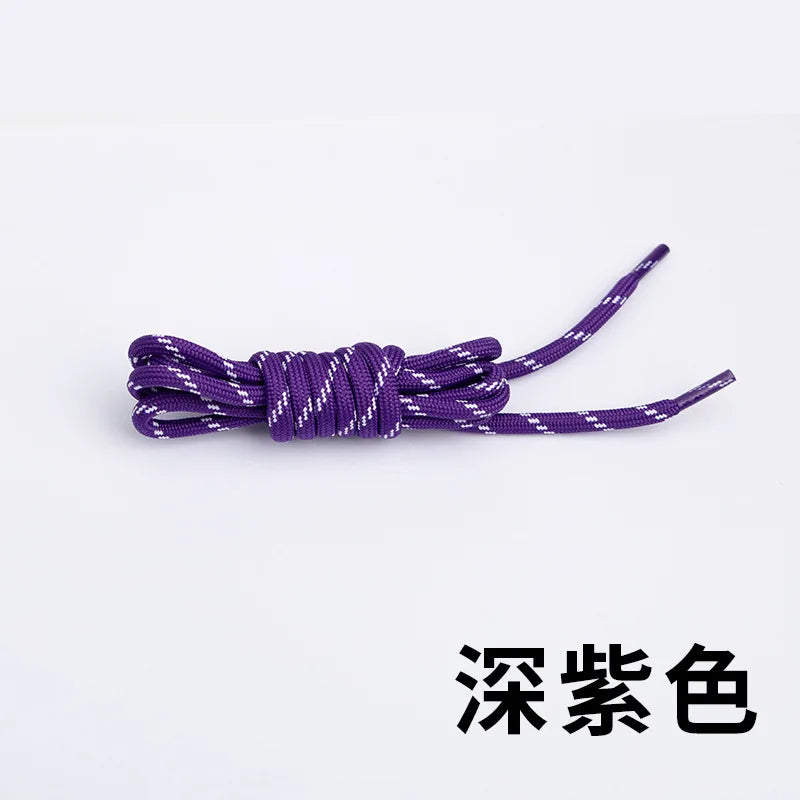 Round Jump-Point Pattern Shoelaces Universal Fit for Basketball Shoes Dad Sneakers Yeezy Casual Shoes Air Cushion Sports Laces