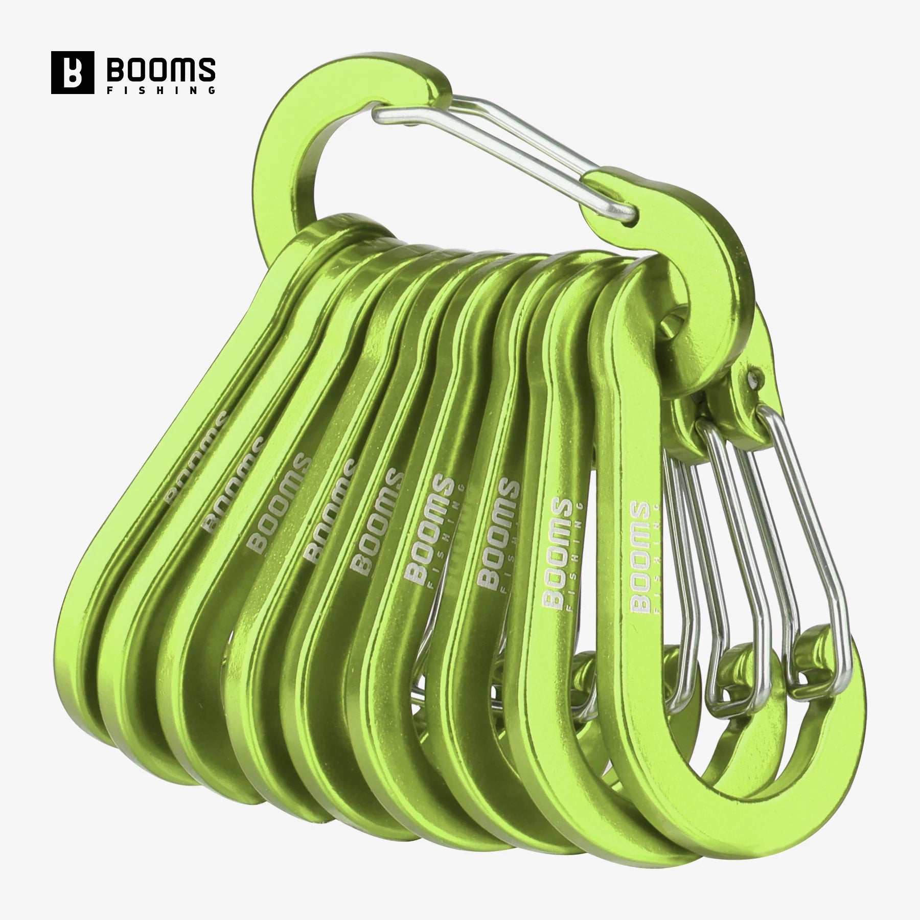 10PCS Aluminum D Ring Carabiner Clip Keychain Mini Hook for Camping Hiking Fishing EDC Gear