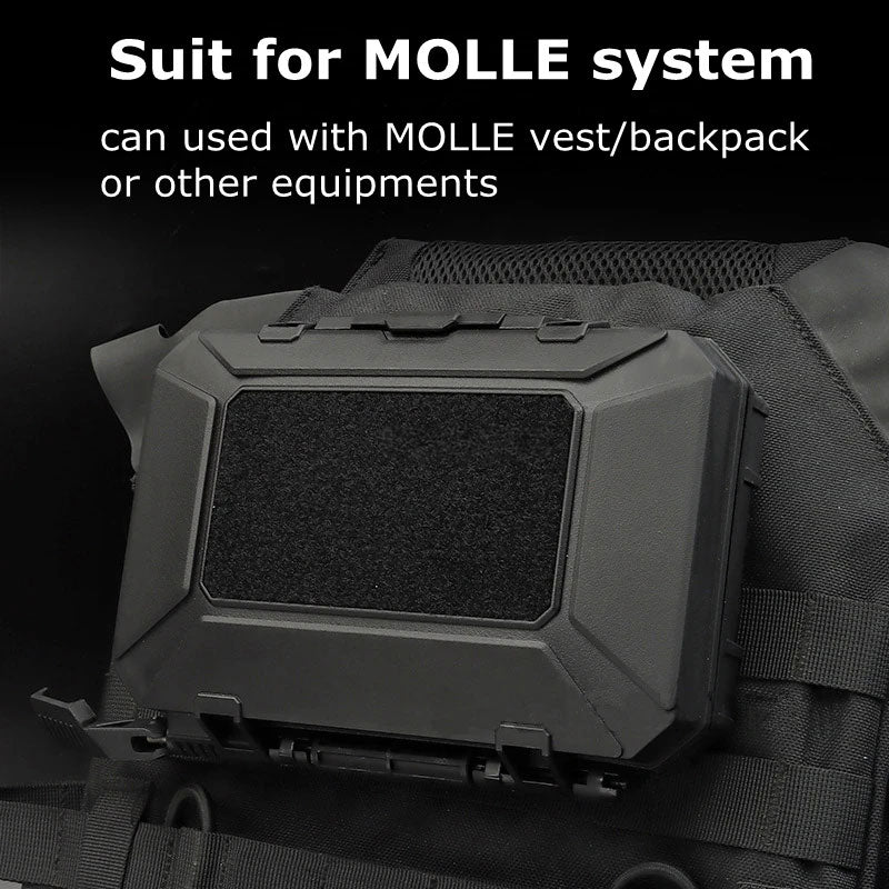 Tactical Waterproof Case Impact Resistance Protective Gear Cases with Double Sponge Shockproof Lockable Equipment Molle Box