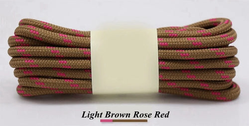 1Pair outdoor sport round shoelaces for boots hiking slip rope shoe