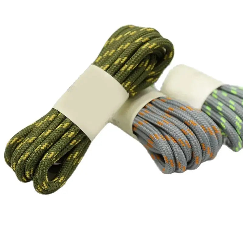 1Pair outdoor sport round shoelaces for boots hiking slip rope shoe