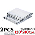 2/15pcs Large Emergency Survival Blanket Portable Aluminum Foil