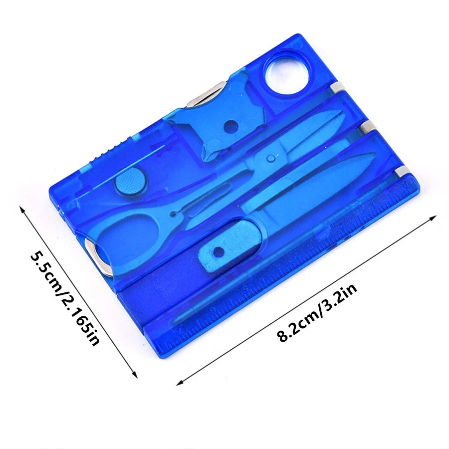 12 In 1 Portable Hiking Cards Pocket Credit Card Portable Multi Tools