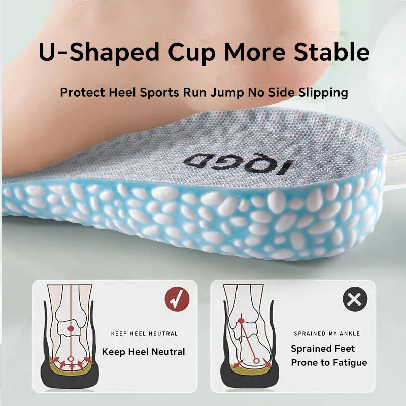 1 Pair EVA Material Invisible Height Increase Insoles For Shoes