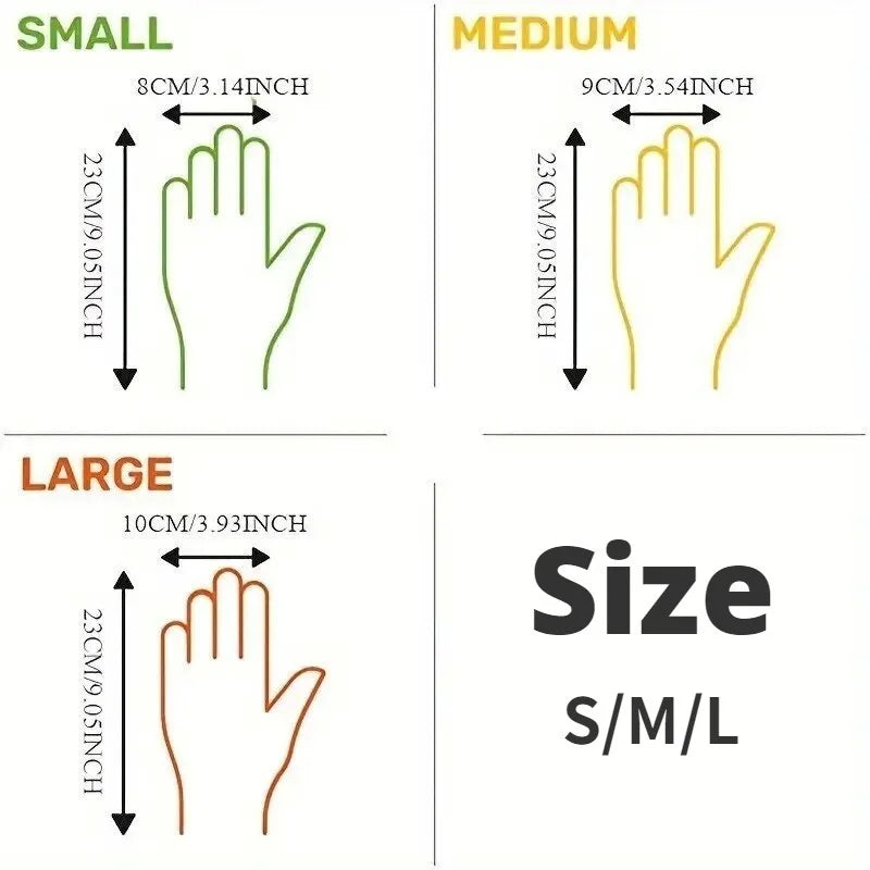 100PCS Disposable TPE Gloves Kitchen Bathroom Restaurant Camping