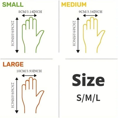 100PCS Disposable TPE Gloves Kitchen Bathroom Restaurant Camping