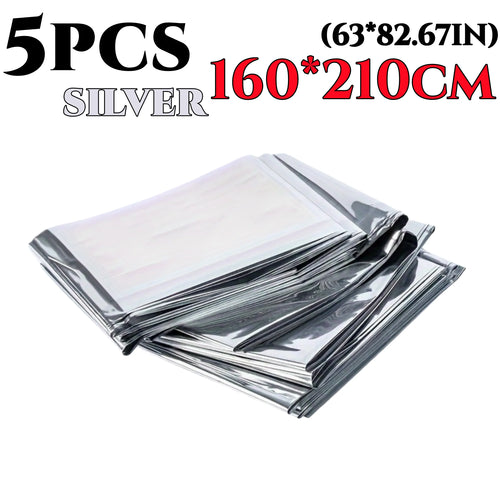 2/15pcs Large Emergency Survival Blanket Portable Aluminum Foil