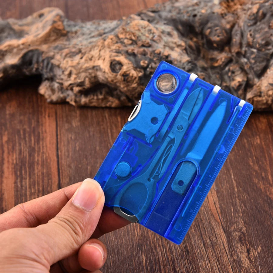 12 In 1 Portable Hiking Cards Pocket Credit Card Portable Multi Tools