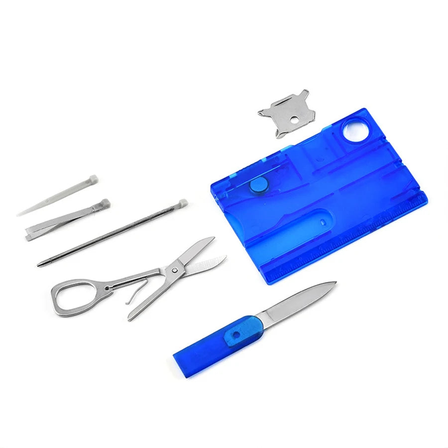 12 In 1 Portable Hiking Cards Pocket Credit Card Portable Multi Tools