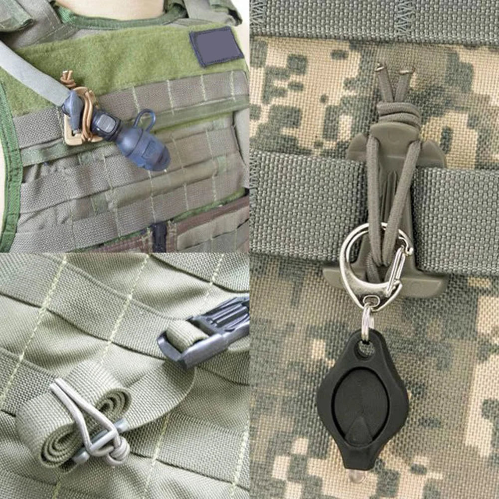 2Pcs Backpack Buckle Clamp Carabiner Survival Gear Tools Carabiner