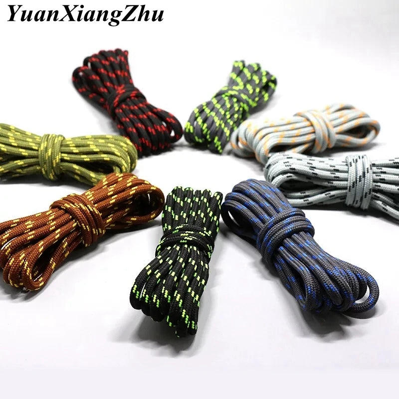 1Pair Round Shoelaces Durable Polyester Shoelace Outdoor Boots
