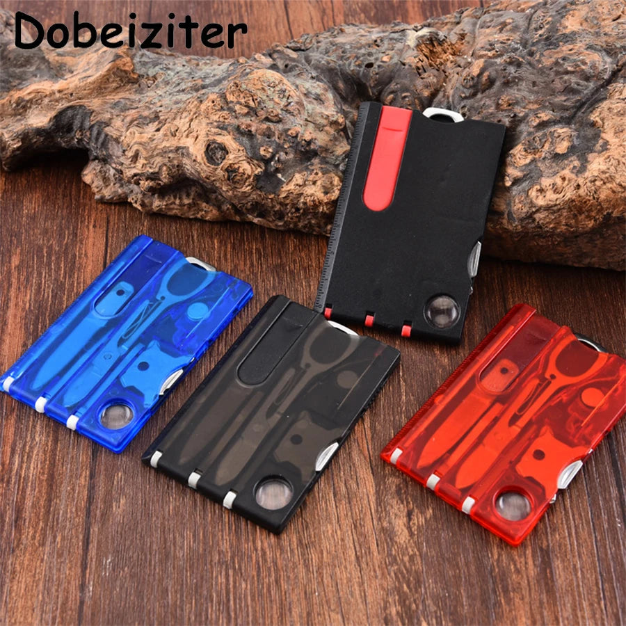 12 In 1 Portable Hiking Cards Pocket Credit Card Portable Multi Tools