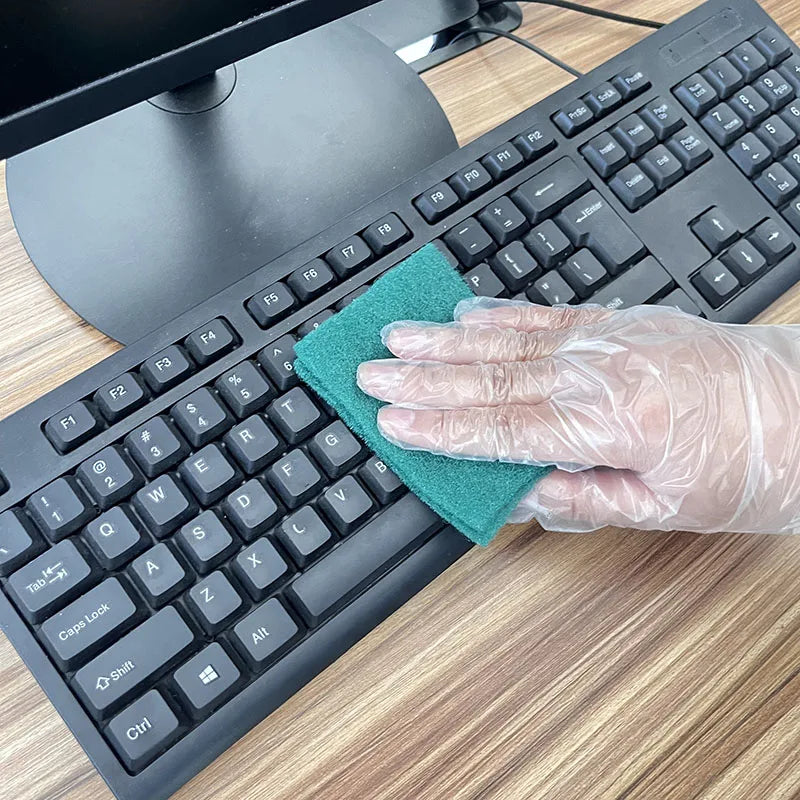 100PCS Disposable TPE Gloves Kitchen Bathroom Restaurant Camping