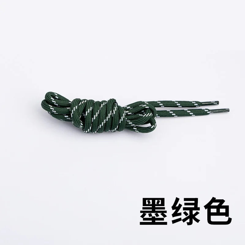 Round Jump-Point Pattern Shoelaces Universal Fit for Basketball Shoes Dad Sneakers Yeezy Casual Shoes Air Cushion Sports Laces