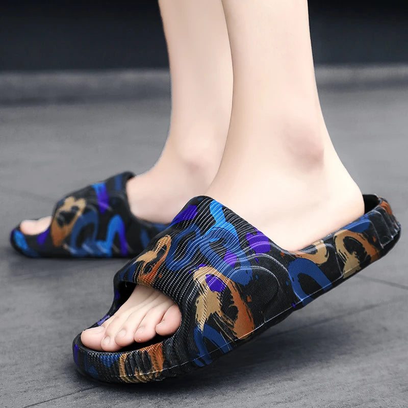 New men's sandals fashion platform casual slippers men EVA light wading beach shoes women's shoes yeezy slides sleepers men