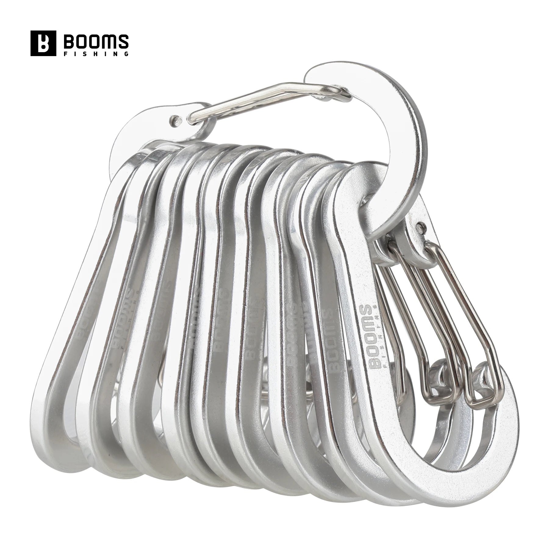 10PCS Aluminum D Ring Carabiner Clip Keychain Mini Hook for Camping Hiking Fishing EDC Gear