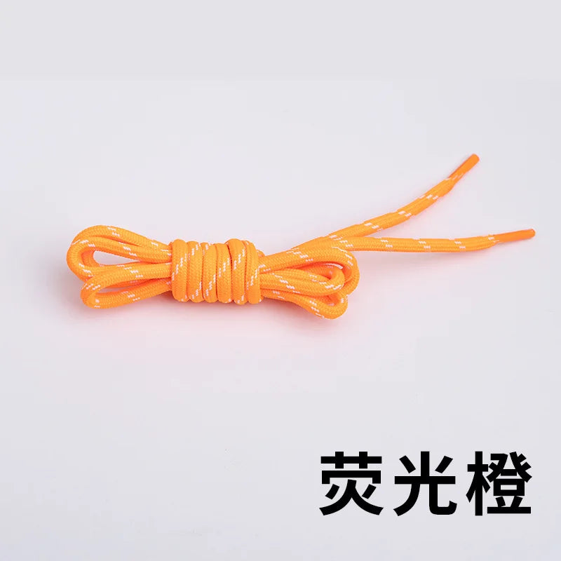 Round Jump-Point Pattern Shoelaces Universal Fit for Basketball Shoes Dad Sneakers Yeezy Casual Shoes Air Cushion Sports Laces