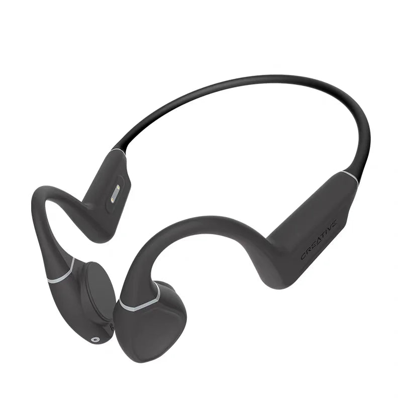Creative Outlier Free Waterproof Bone Conduction Earphones, Low-Latency Wireless Sports Bluetooth 5.3 Ear-Hook for Running
