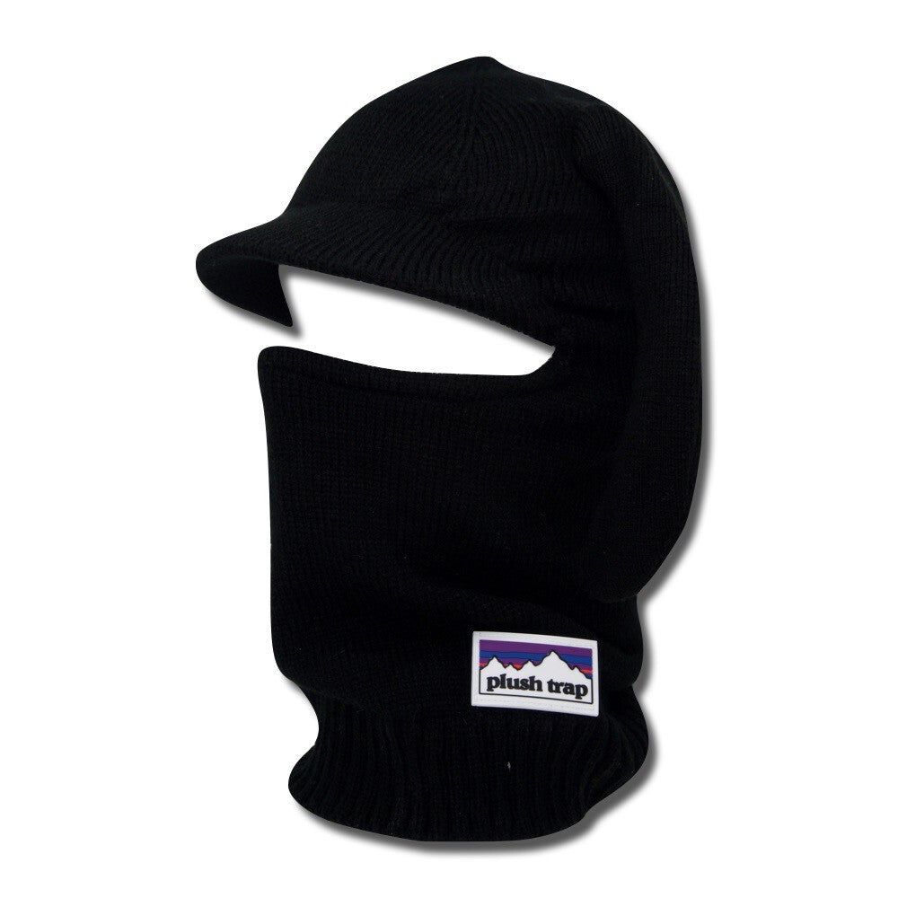 Black Brim 1-Hole Balaclava – Sleek Ski Mask for Streetwear, Winter Sports & Tactical Gear