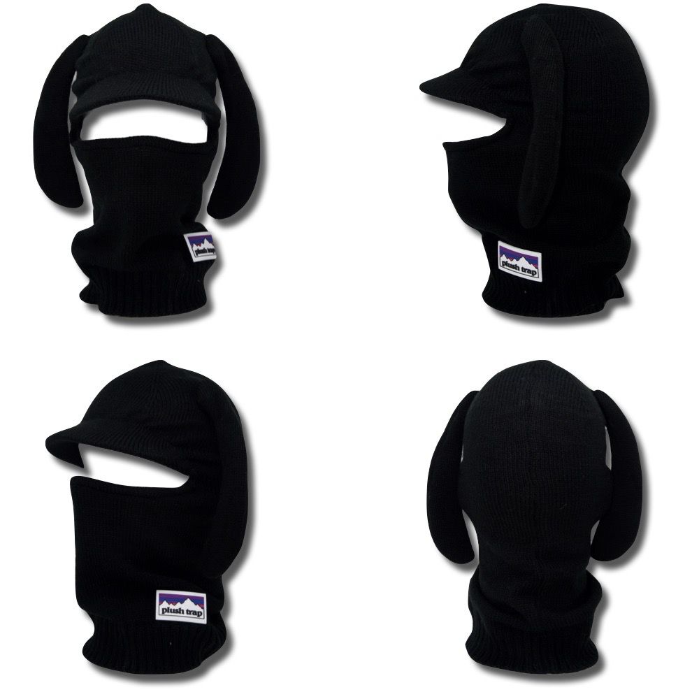 Black Brim 1-Hole Balaclava – Sleek Ski Mask for Streetwear, Winter Sports & Tactical Gear
