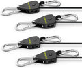4-Pack Adjustable Ratchet Straps, 10ft Length with Metal Gear for Kayak, Camping, and Tie-Down Work