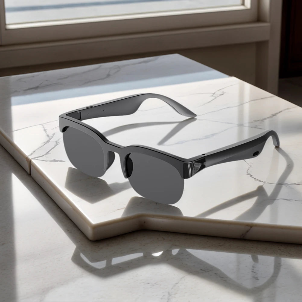 Smart Glasses with AI Translator Hands-Free Music & Calls Audio Glasses UV Protection Outdoor Sports Headphones for Men Women