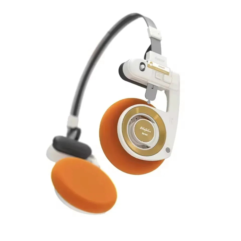 2026 WhatPlus RETRO R3 Bluetooth Earphones Headworn Wireless Portable Small Classic Fashion Headset 40mm Dynamic-unit Headphones