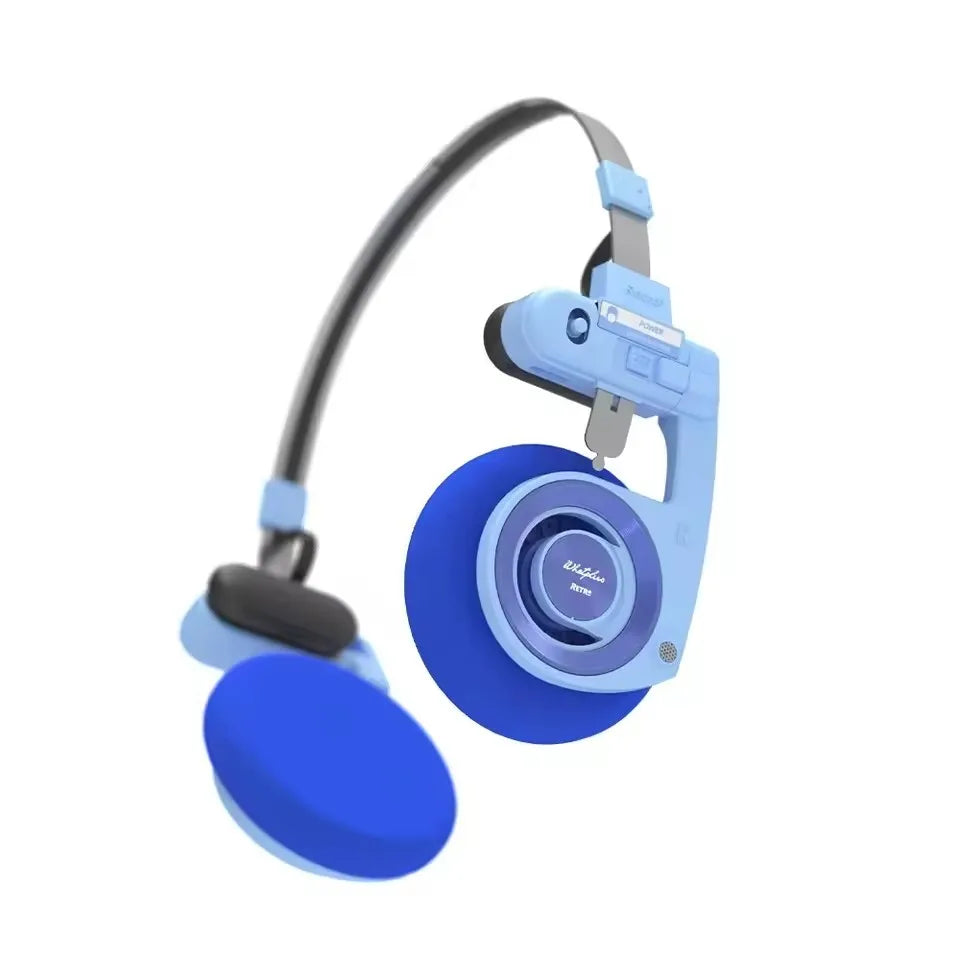 2026 WhatPlus RETRO R3 Bluetooth Earphones Headworn Wireless Portable Small Classic Fashion Headset 40mm Dynamic-unit Headphones